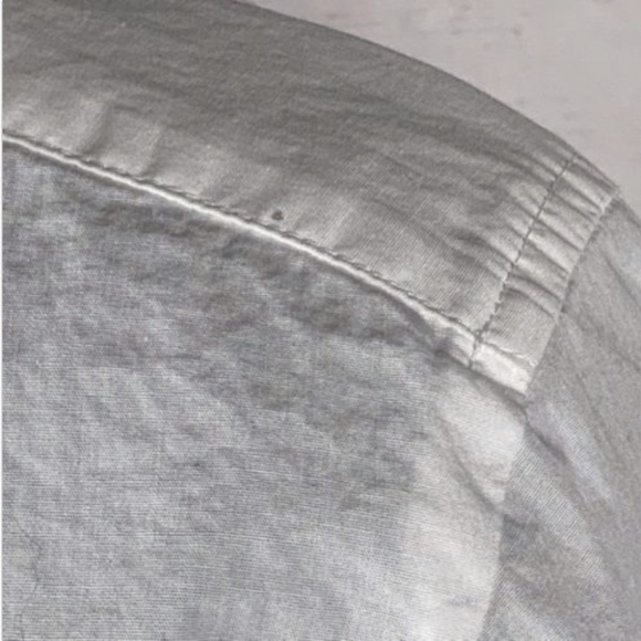 Loft Ann Taylor Softened Shirt Button Front White - Picture 8 of 8